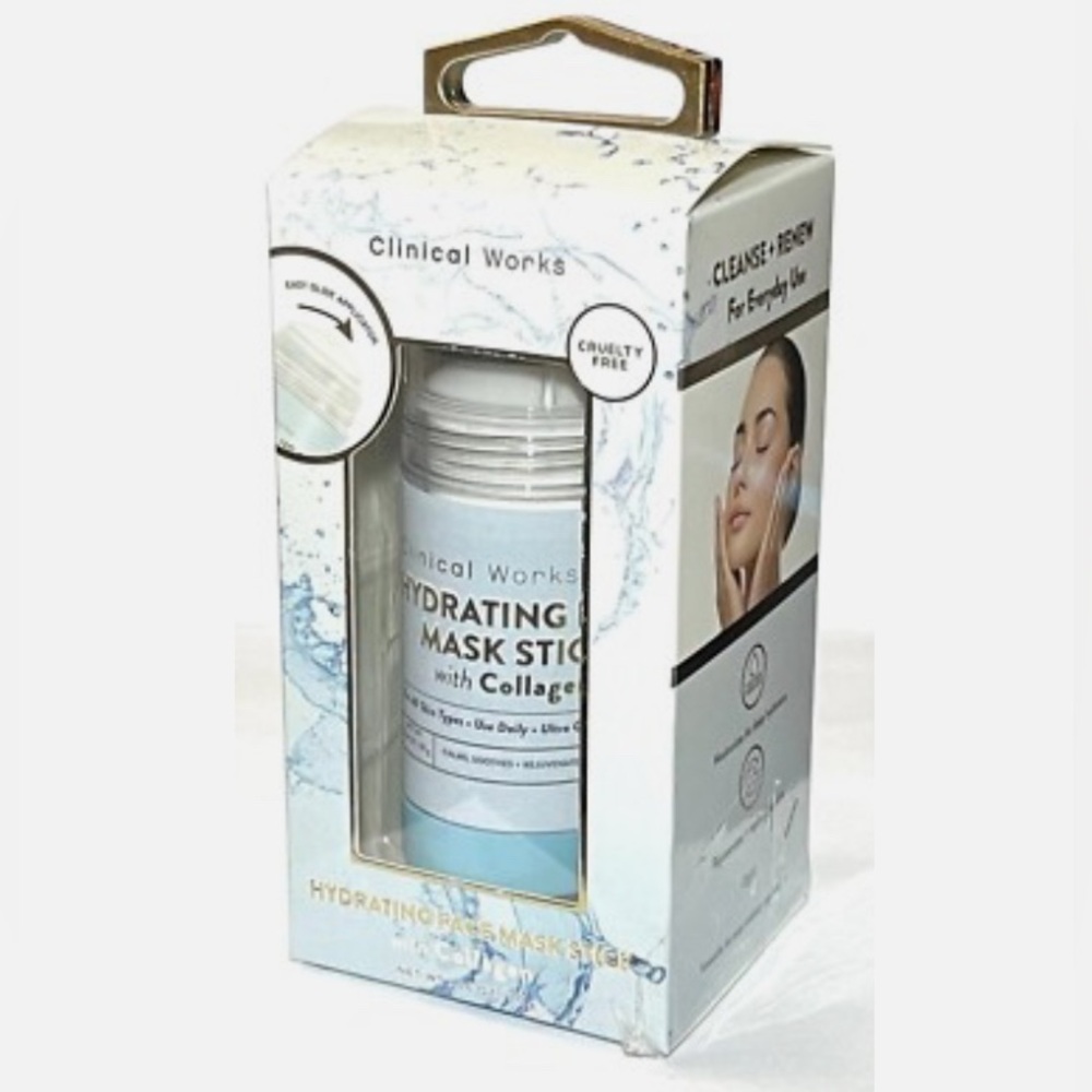 Clinical Works Hydrating Face Mask Stick with Collagen - White 🪻